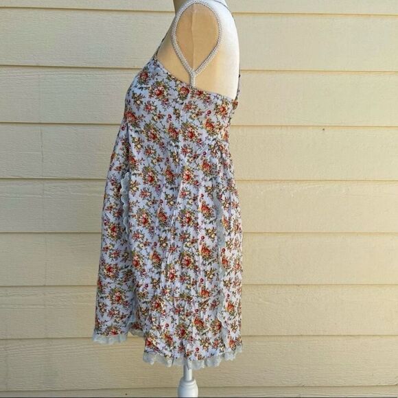 Anthropologie Staring at Stars Floral Strappy Mini Dress M Coquette Cottagecore - Picture 9 of 9